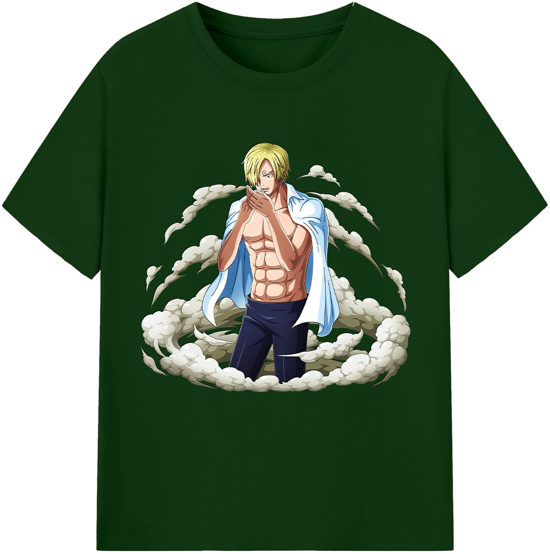 ワンピース サンジ ONE PIECE Sanji 綿100％半袖Tシャツ（フロントプリント）